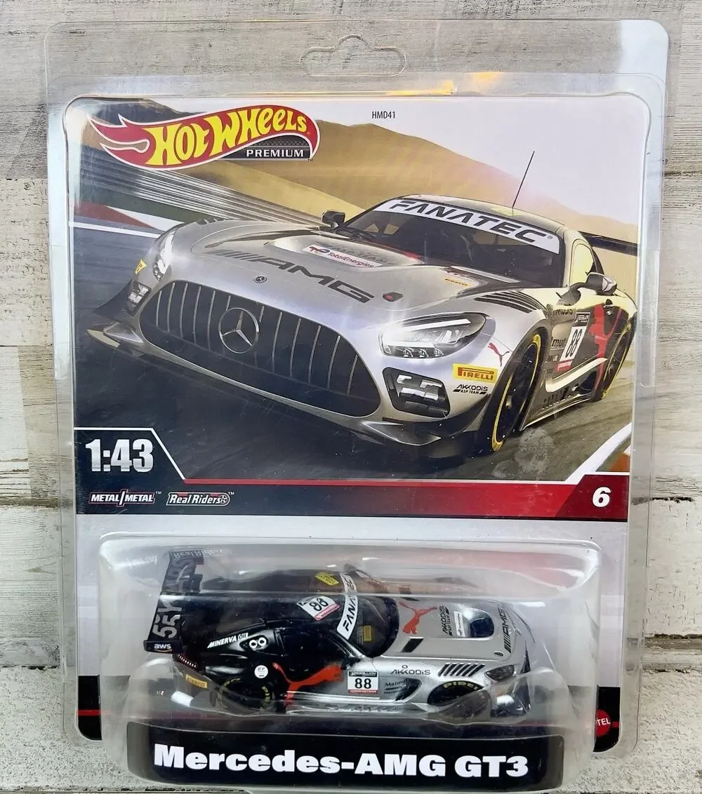 Hot Wheels Premium 1:43 Mercedes-AMG GT3 Diecast Car Factory Sealed 2024